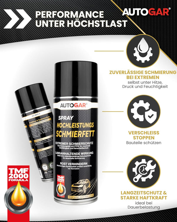 HOCHLEISTUNGS SCHMIERFETT Spray mit PTFE – 400 ML
